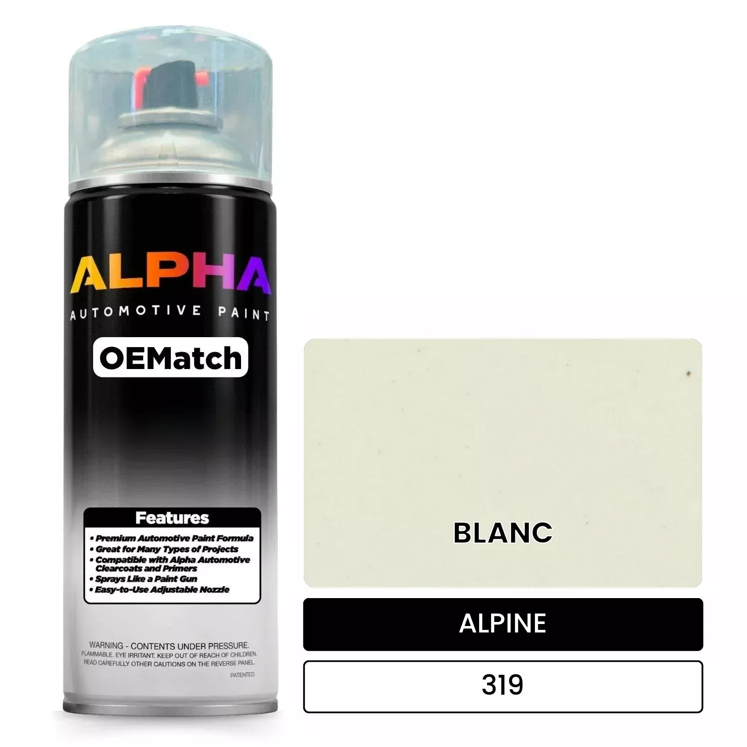 ALPINE BLANC 319 | OEMatch Automotive Spraycan