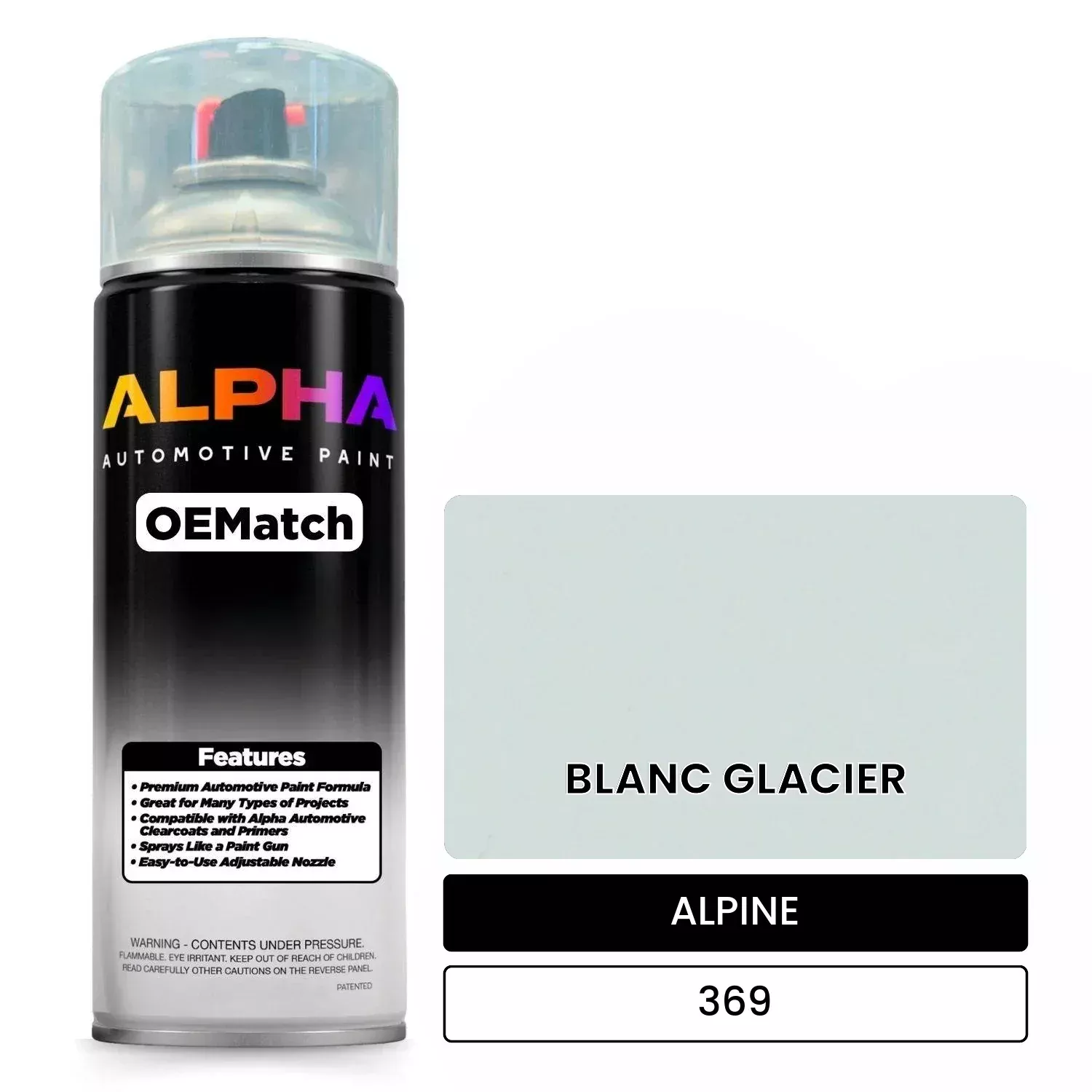 ALPINE BLANC GLACIER 369 | OEMatch Automotive Spraycan