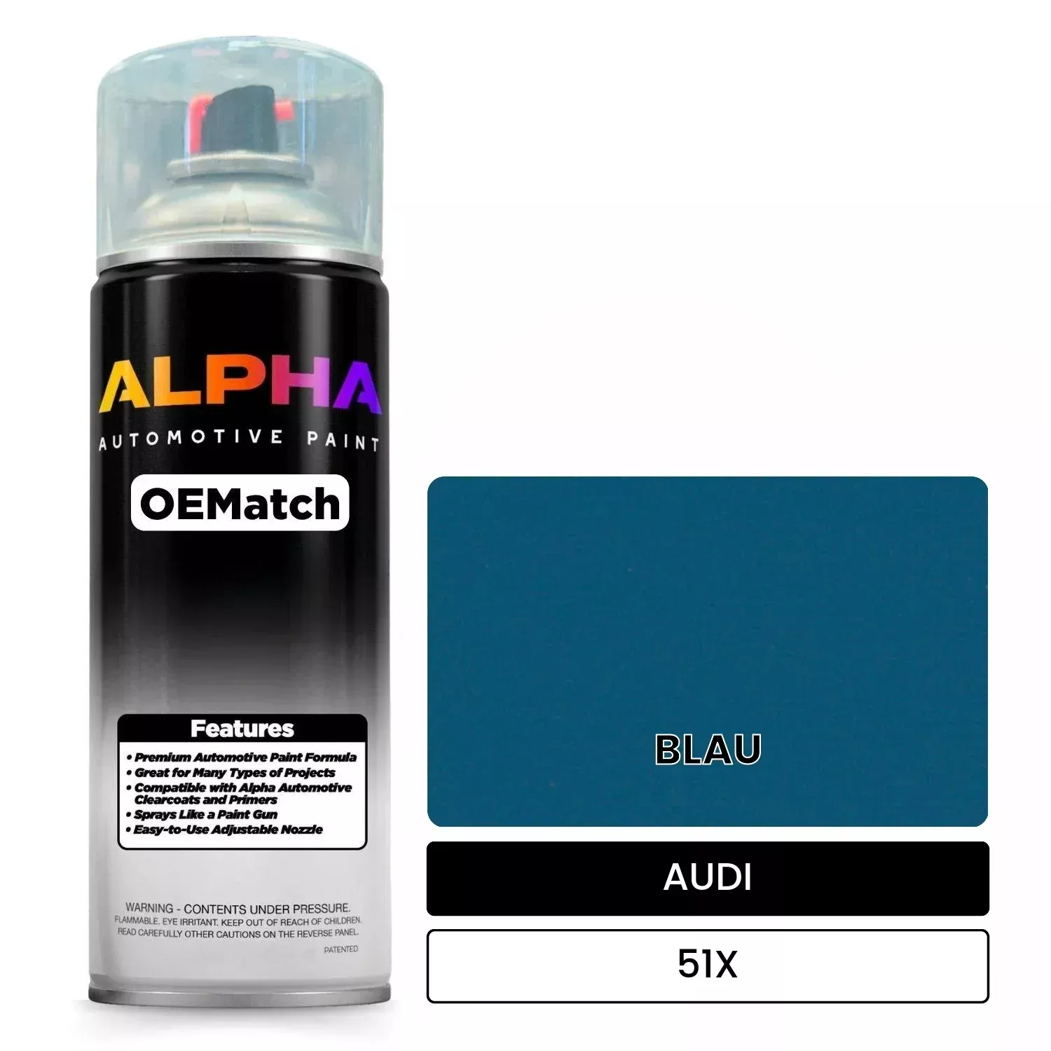 AUDI Blue 51X | OEMatch Automotive Spraycan