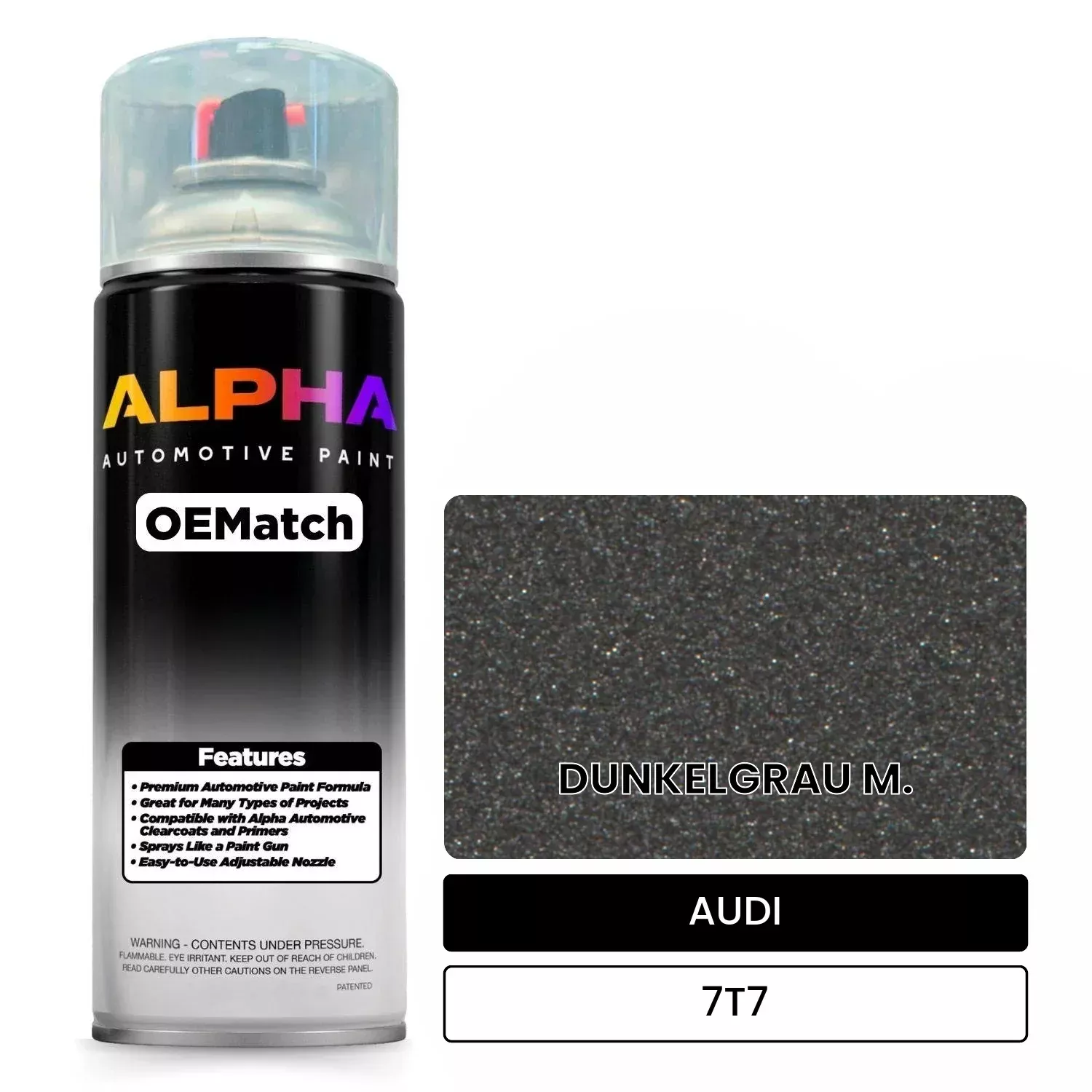 AUDI Dark Gray Metallic 7T7 | OEMatch Automotive Spraycan