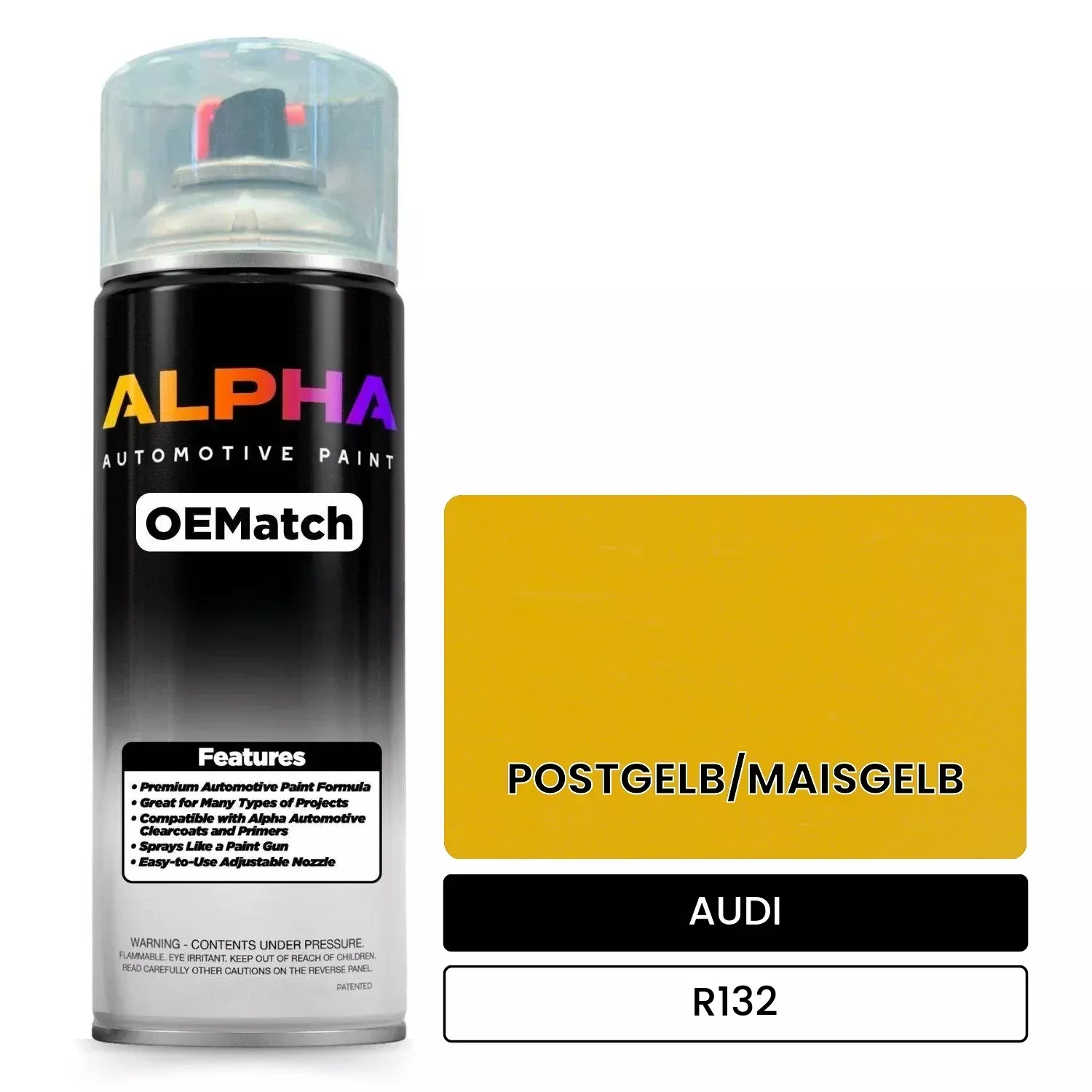 AUDI Ginster Yellow R132 | OEMatch Automotive Spraycan