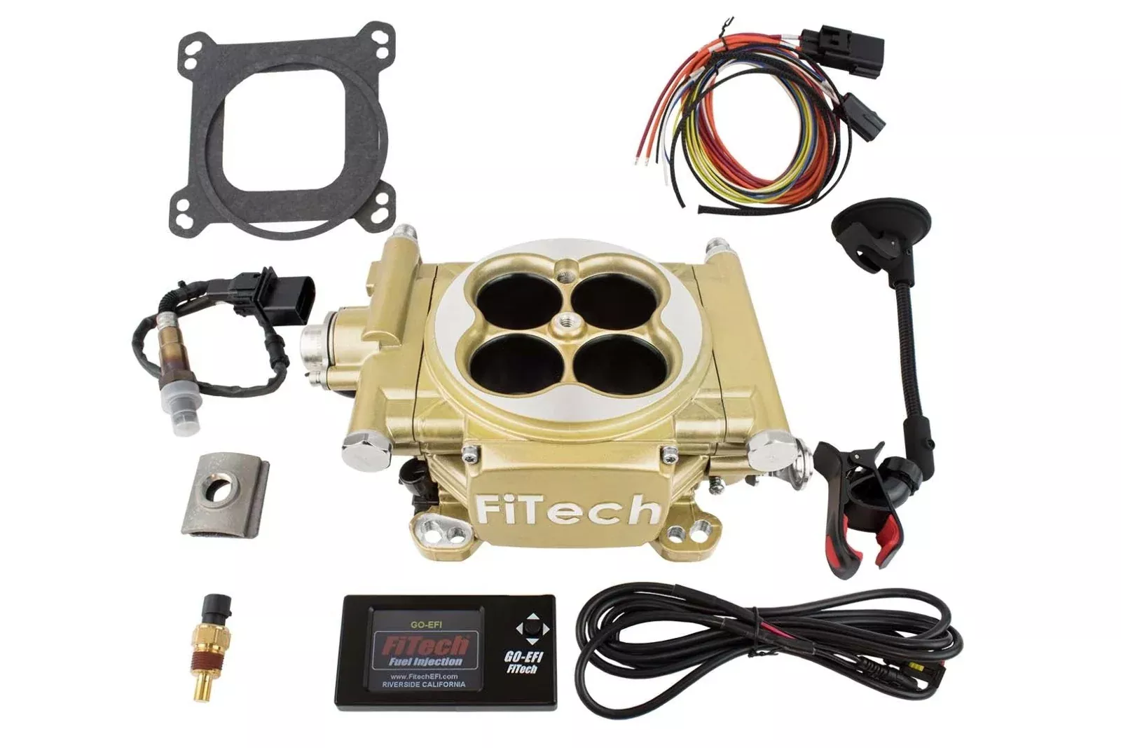 FiTech 30005 Easy Street Series EFI System Kit (Gold, 600 HP)