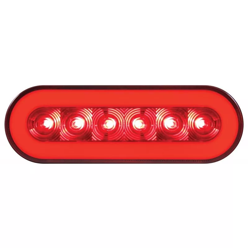 “Halo” Red 22 diode oval LED stop/turn/tail light