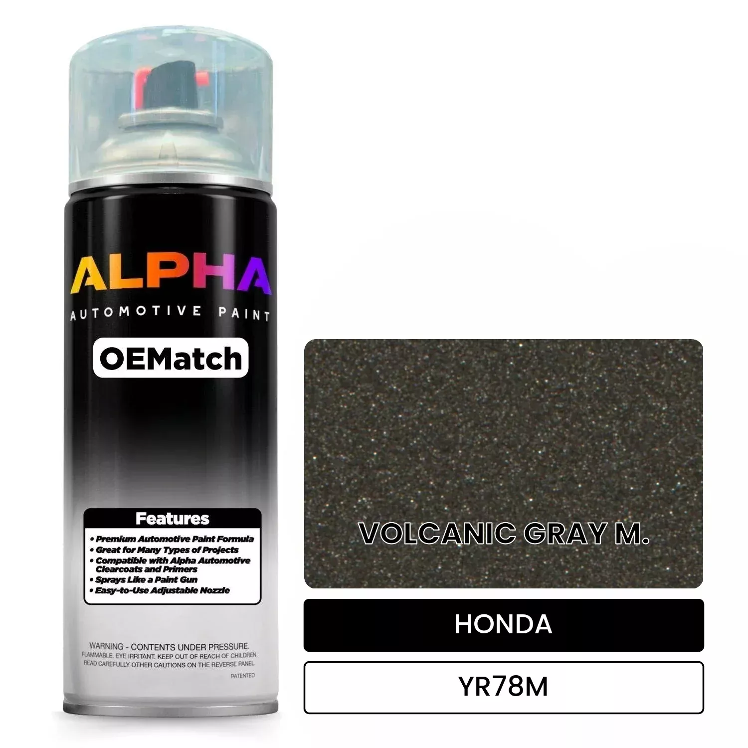 HONDA VOLCANIC GRAY M. YR78M | OEMatch Automotive Spraycan