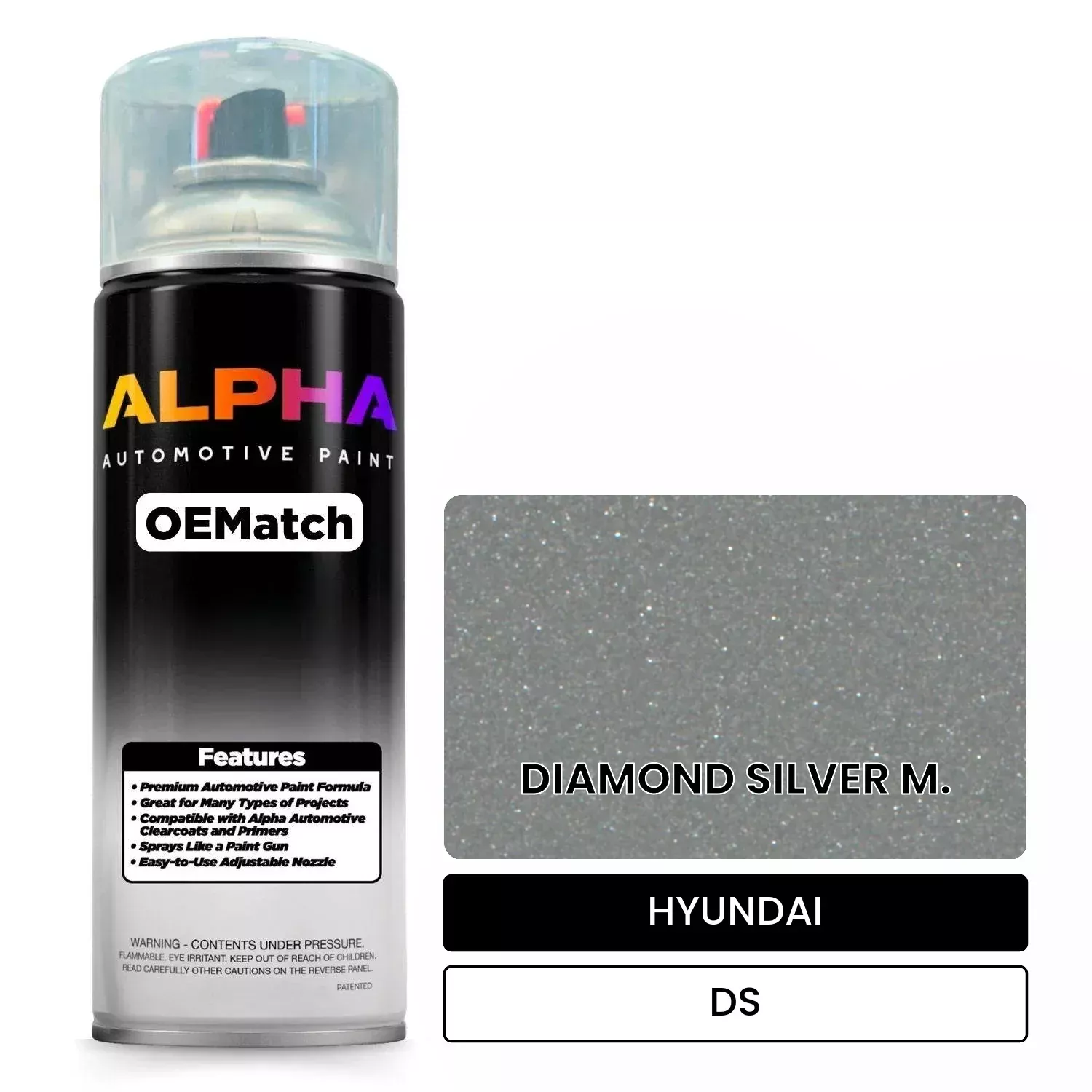 HYUNDAI DIAMOND SILVER M. DS | OEMatch Automotive Spraycan