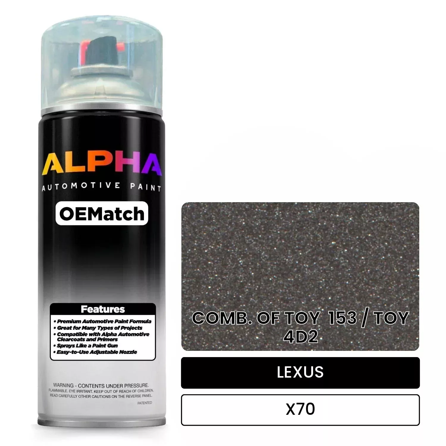 LEXUS COMB. OF TOY153 / TOY4D2 X70 | OEMatch Automotive Spraycan