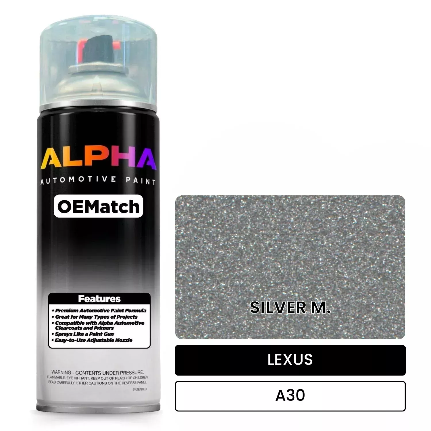 LEXUS SILVER M. A30 | OEMatch Automotive Spraycan