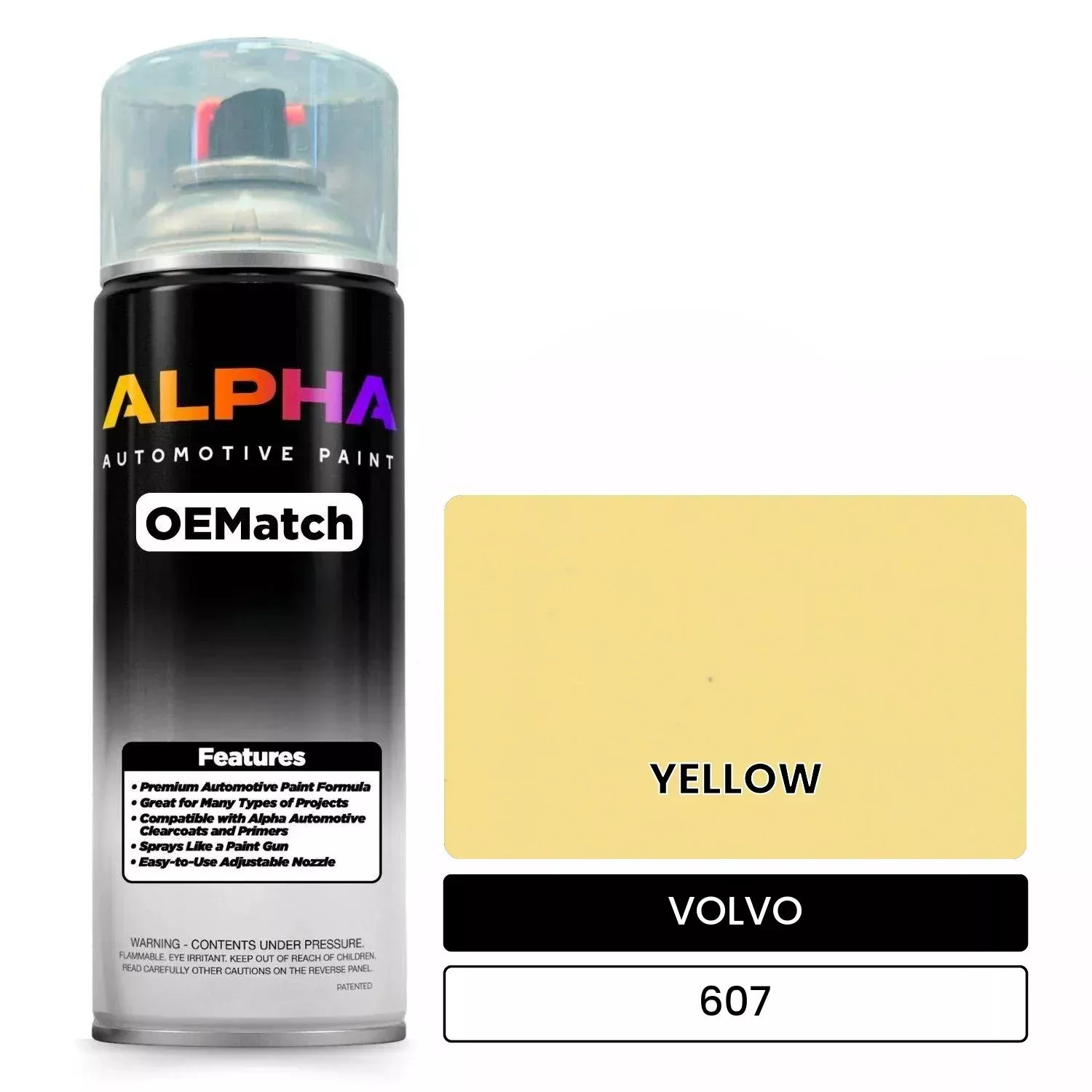 VOLVO YELLOW 607 | OEMatch Automotive Spraycan